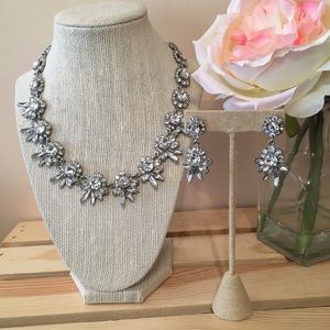 Swept Away Collar Necklace + Drop Earrings